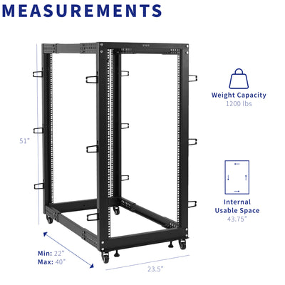 Freestanding Open Frame Server Rack